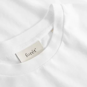forét T-Shirts | ABODE EMBROIDERY LONGSLEEVE - WHITE