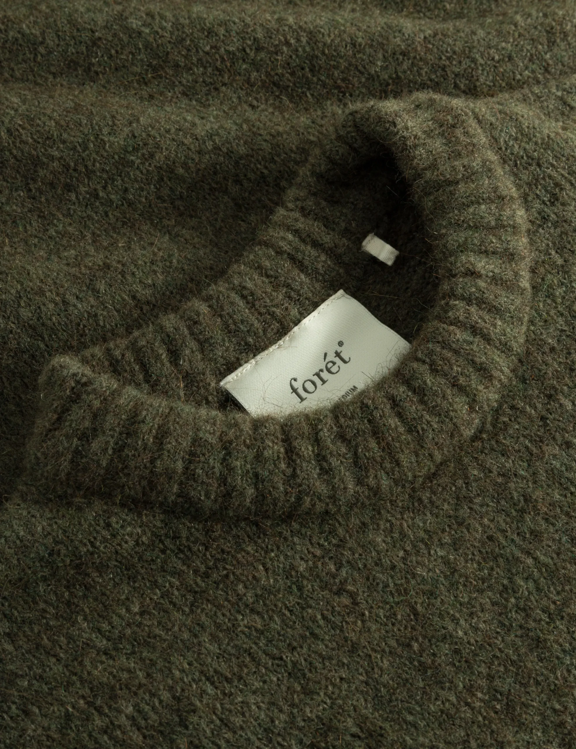 forét Knitwear | ALPINE KNIT - DARK MOSS