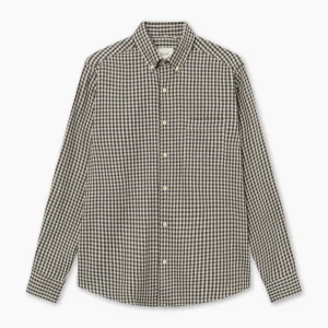 forét Shirts | CAMP SHIRT - BROWN CHECK