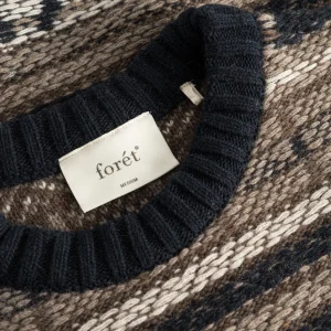 forét Knitwear | Vests | CONE JACQUARD VEST - NAVY