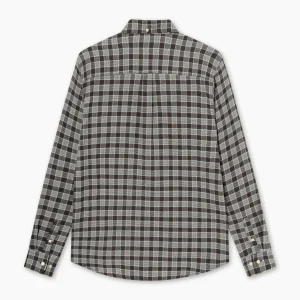 forét Shirts | HORNET SEERSUCKER SHIRT - BROWN CHECK