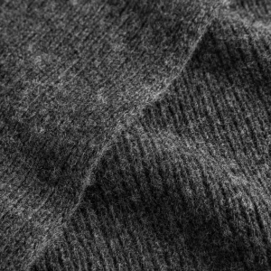 forét Accessories | RELAX RIB SCARF - DARK GREY MELANGÉ