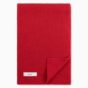 forét Accessories | RELAX RIB SCARF - RED