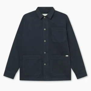 forét Overshirts | ROWAN OVERSHIRT - NAVY