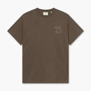 forét T-Shirts | TOAD T-SHIRT - COLD BROWN