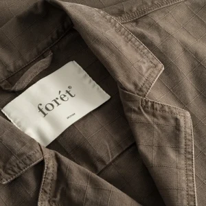 forét Blazers | Overshirts | VALLEY UNCONSTRUCTED BLAZER - COLD BROWN