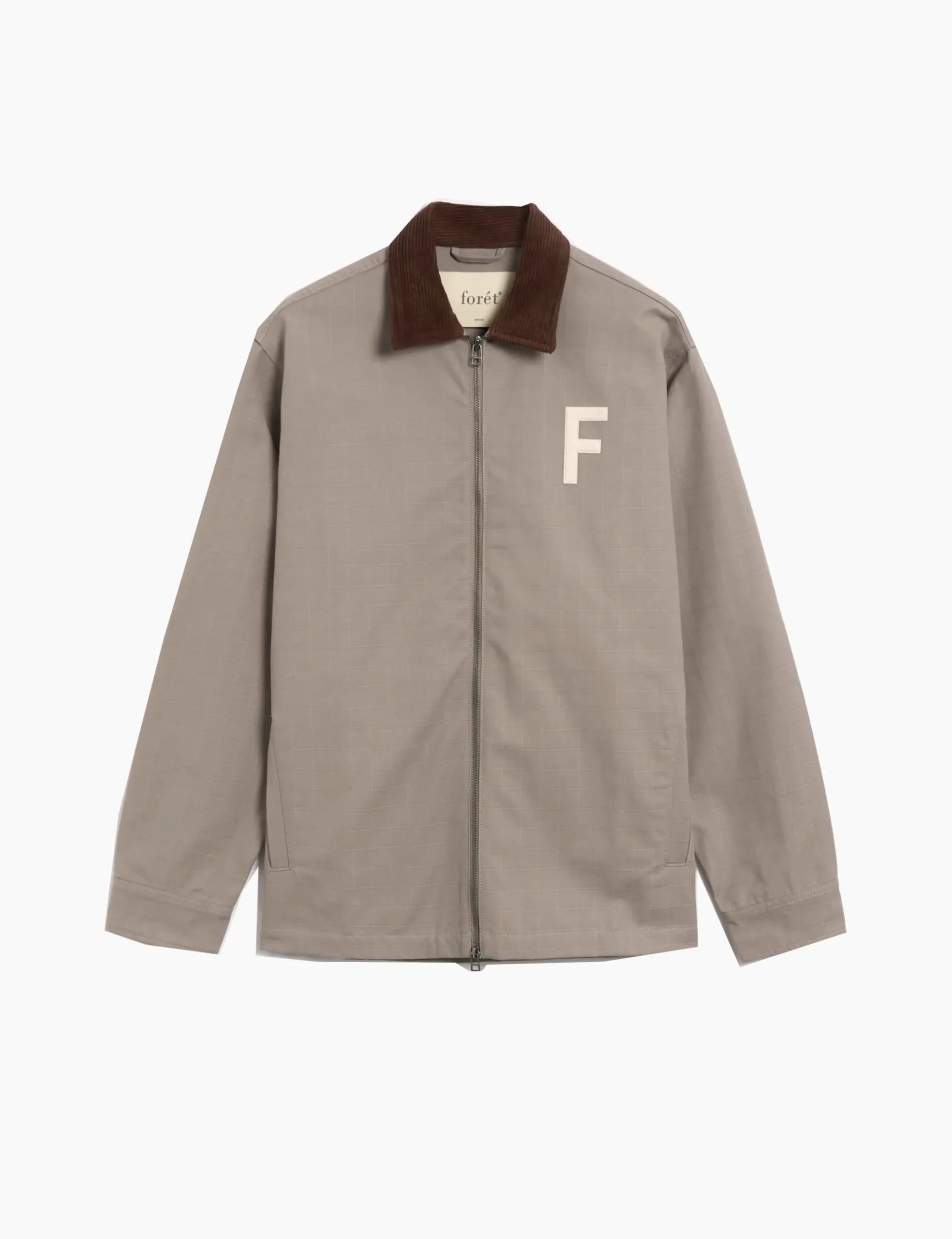forét Overshirts | Jackets | WIN ZIP JACKET - TAUPE