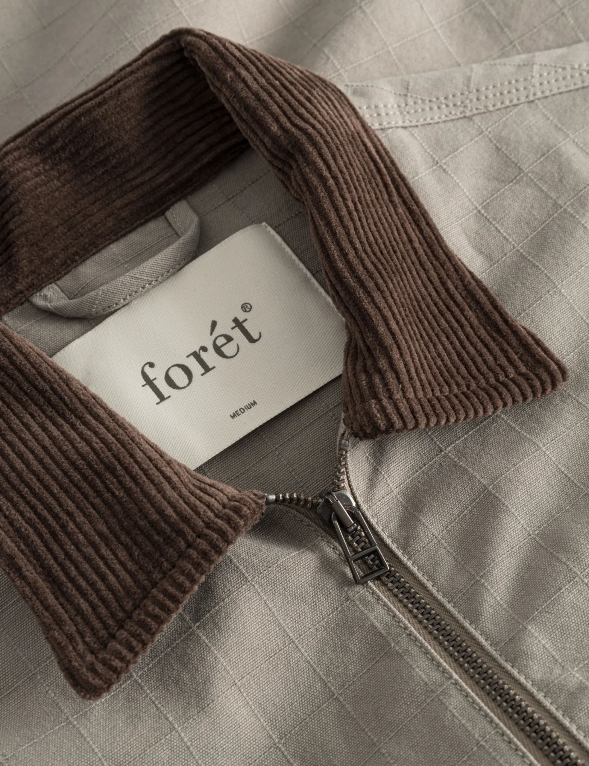 forét Overshirts | Jackets | WIN ZIP JACKET - TAUPE